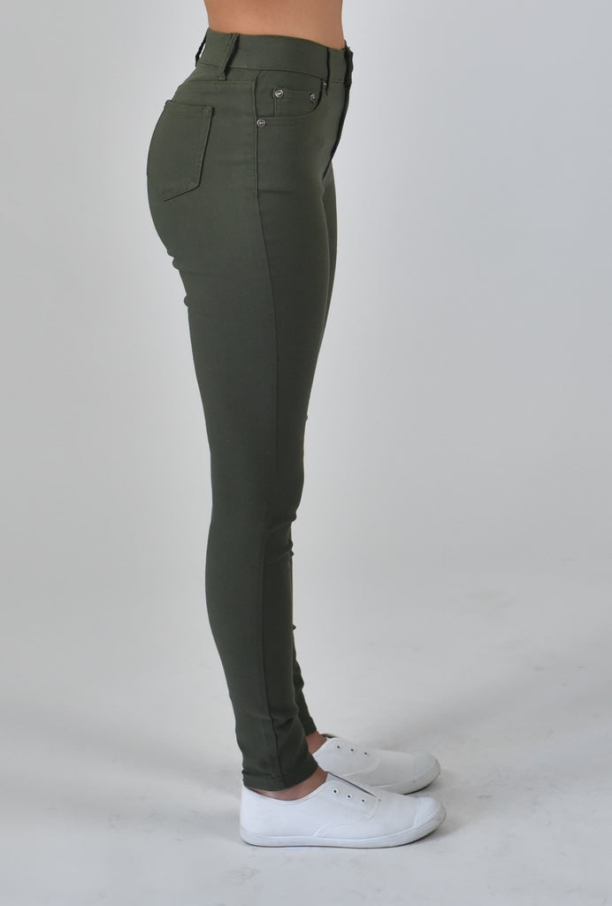 Carousel Essentials Super Stretch Jean in Khaki
