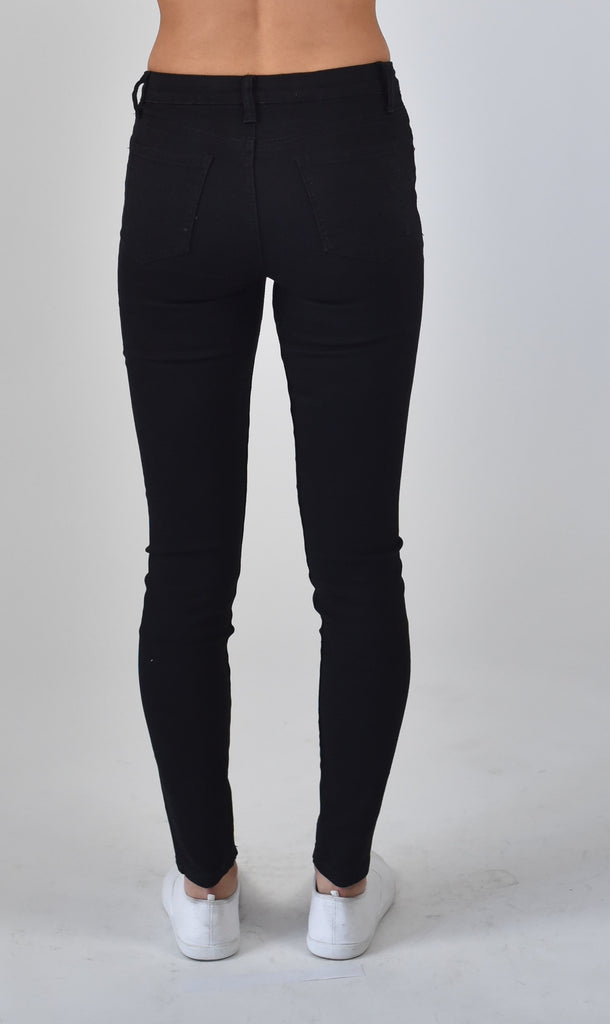 Carousel Essentials Brushed straight leg Jeans in Black