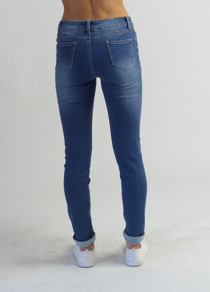 Carousel Vintage Roll Up Jean Blue