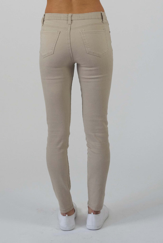 Carousel Essentials Brushed Beige Straight Leg Jean