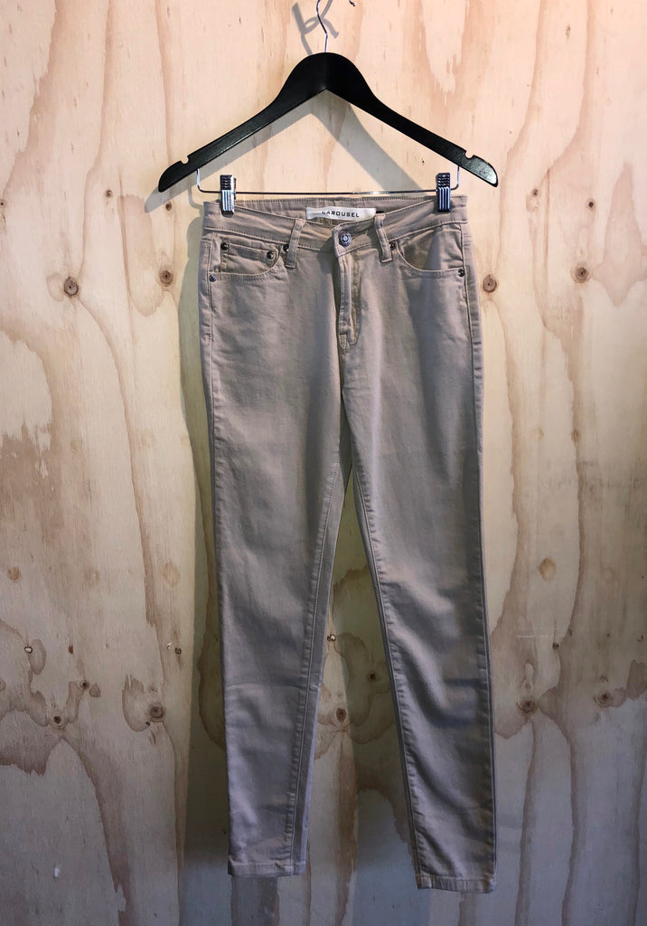 Carousel Essentials Brushed Beige Straight Leg Jean