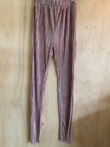 Round Straw Bag Stripe Taupe