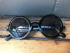 Retro Circular Black Sunglasses