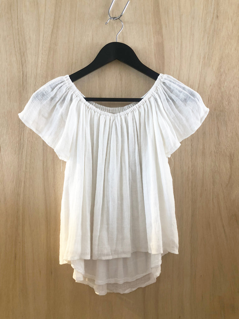 Gypsy top in white