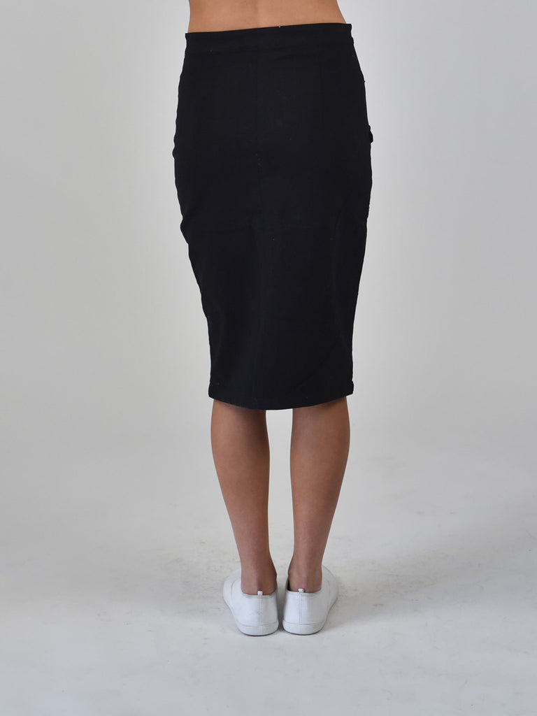 Military Skirt Black