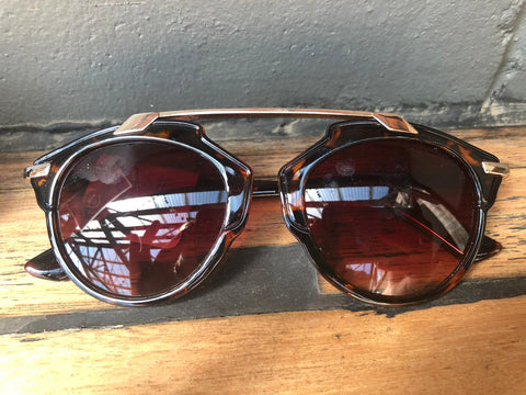 Brown Cat Eye Sunglasses