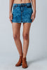 Carousel Essentials Marble Skirt in Blue Wash Denim