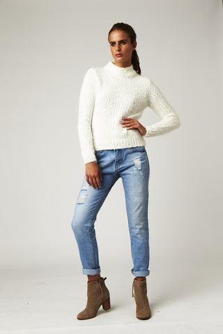 Carousel Vintage Roll Up Jean Blue