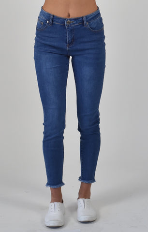 Carousel Vintage Roll Up Jean Blue