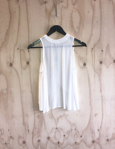 Carousel Essentials Slouch Tank in White