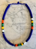 Carousel Access Necklace African in Blue