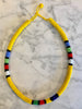 Carousel Access Necklace African in Yellow