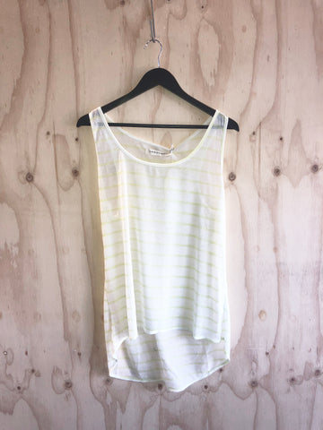Carousel Essentials Slouch Tank in White