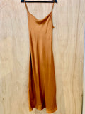 Silky Amber Maxi Dress