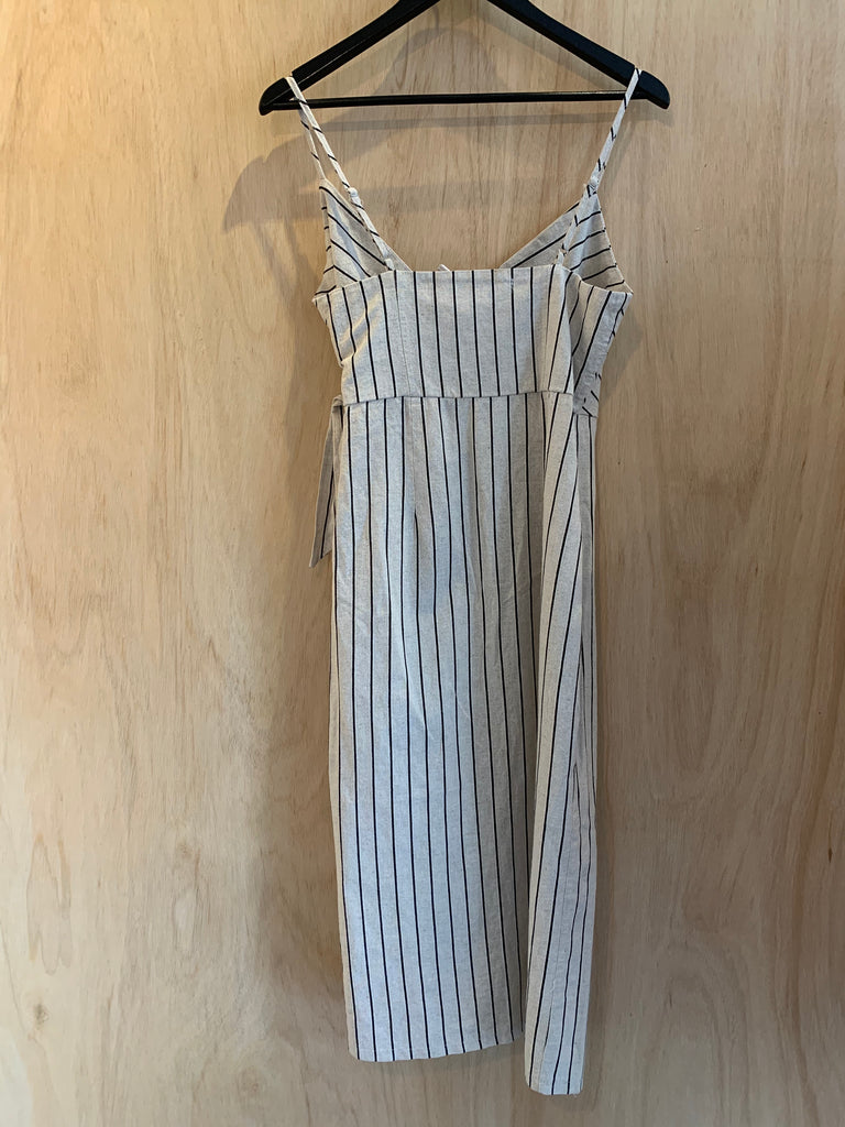 Striped Crossover Dress