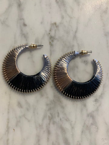 Tortoise Hoop Earrings