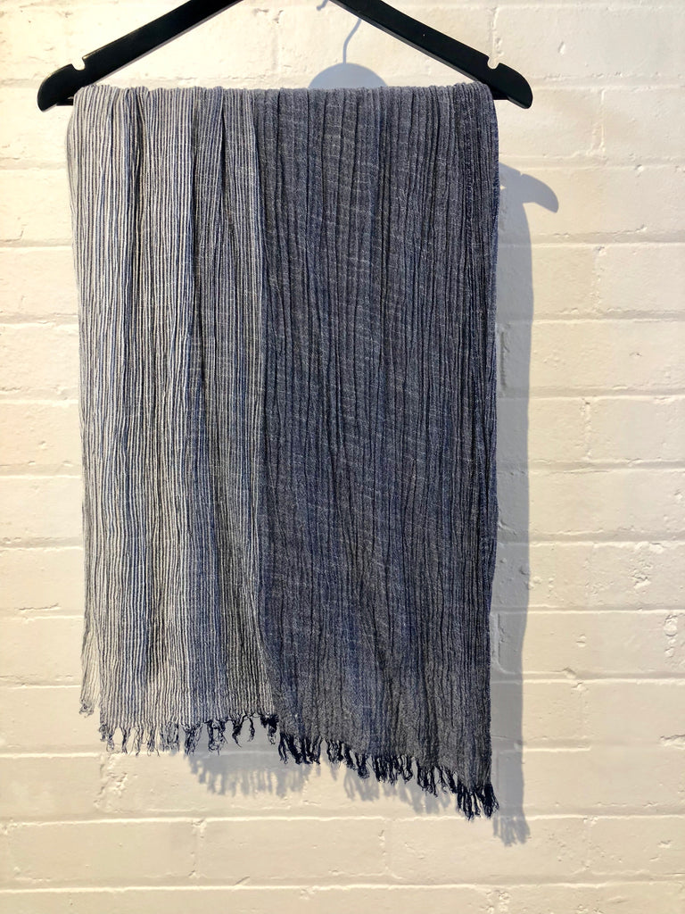 Ripple Scarf in Blue