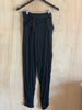 Slouch Pocket Drape Pant in Black