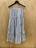 Candy Cane Skirt Blue and White Stripe