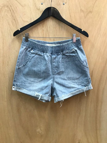 Carousel Essentials Acid Wash Denim Mini Skirt