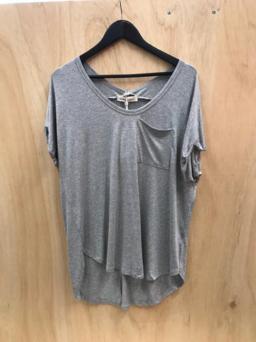 Grey Staple Long Sleeve Top