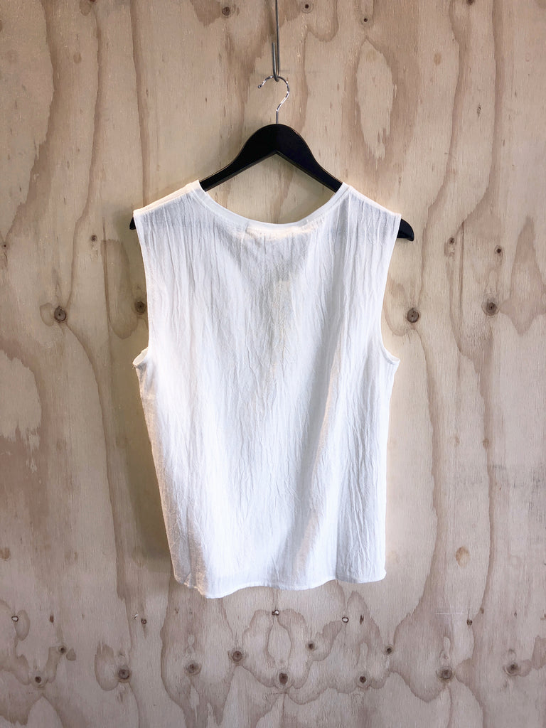 Carousel Essentials Slouch Tank in White