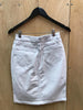 Snow White Denim Skirt