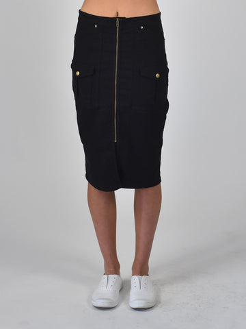 Carousel Essentials Military Skirt in Kahki